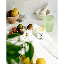Candle 04 - Black tea, Mugwort, Birch - Kerze